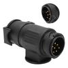 13 Pin to 7 Pin Trailer Connector Adapter Heavy Duty Waterproof for RV Camper Ship EU Plug