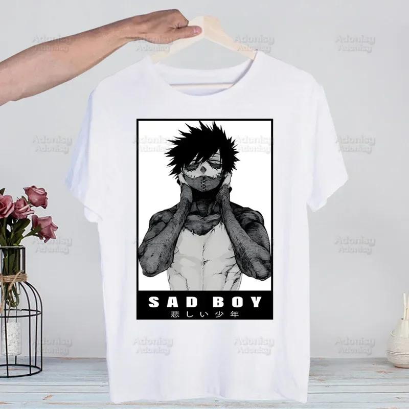 My Hero Academia Hip Hop Streetwear T Shirt Harajuku Todoroki TShirts Short Sleeve Casual Bakugou Deku Anime T-Shirt Tops Tees