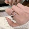 Элегантное овальное кольцо с прозрачным камнем для женщин - Изысканное, Креативное, Открывающееся