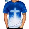 Summer Fashion 3D T-shirt Jesus Print Faith Love Hope Men Casual T Shirt Short Sleeve Plus Size Shirt