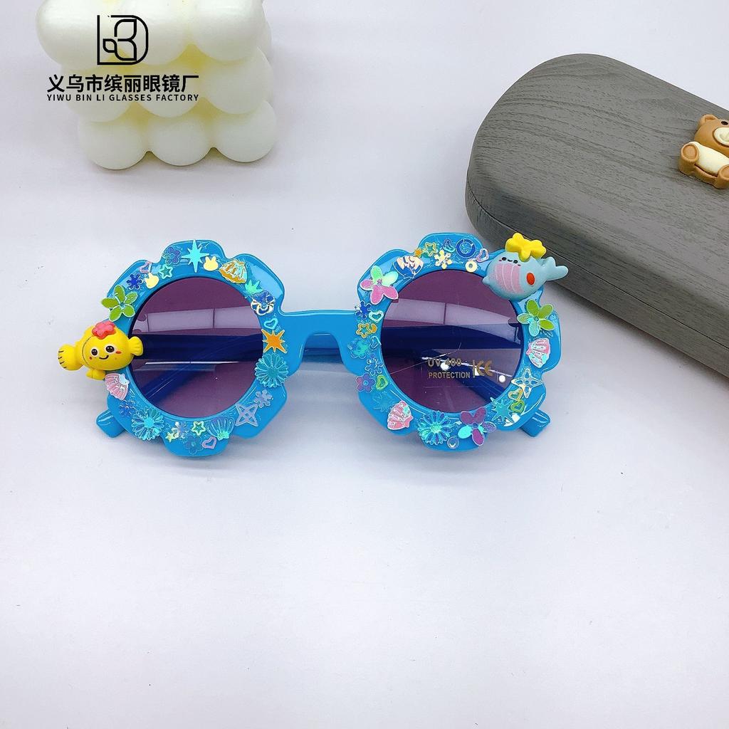 Fashion Children'S Sunglasses Boys And Girls Diy Cute Starfish Glasses Children'S Versatile Sunscreen Sunglasses