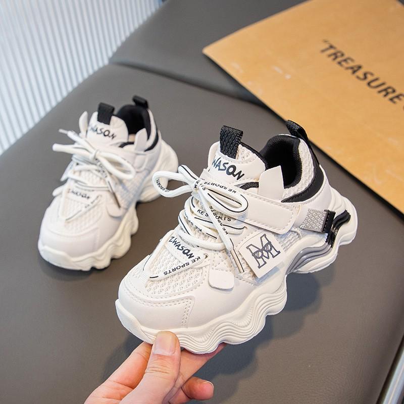 Kids Chunky Sneakers Boys Girls Soft Sole Breathable Mesh Casual Shoes