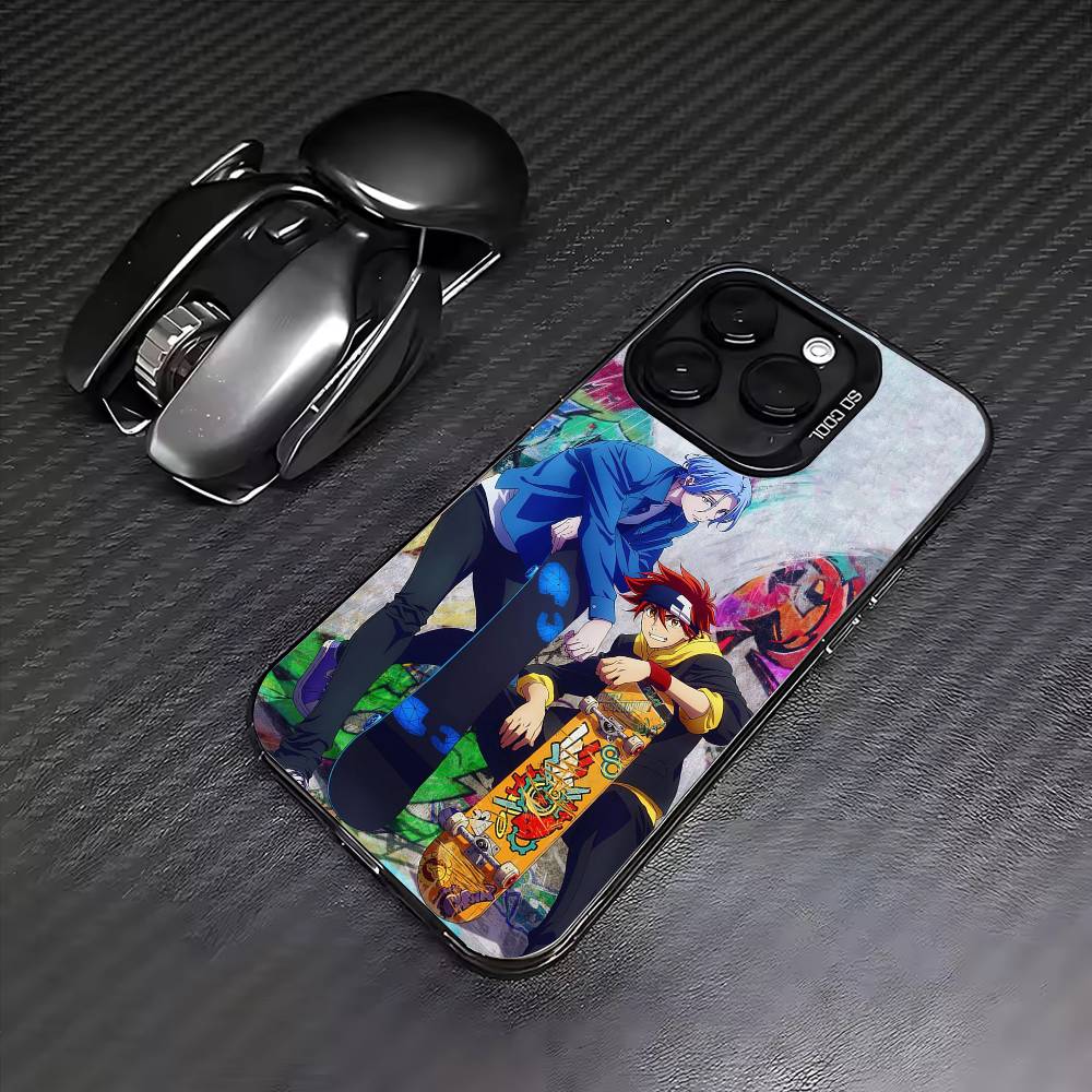 Чехол для телефона S-SK8 Аниме The InfinityS Для iPhone 17, 16, 15, 14, 13, 12, 11 Plus, Pro Max Цветной Посеребренный Внутренний Чехол