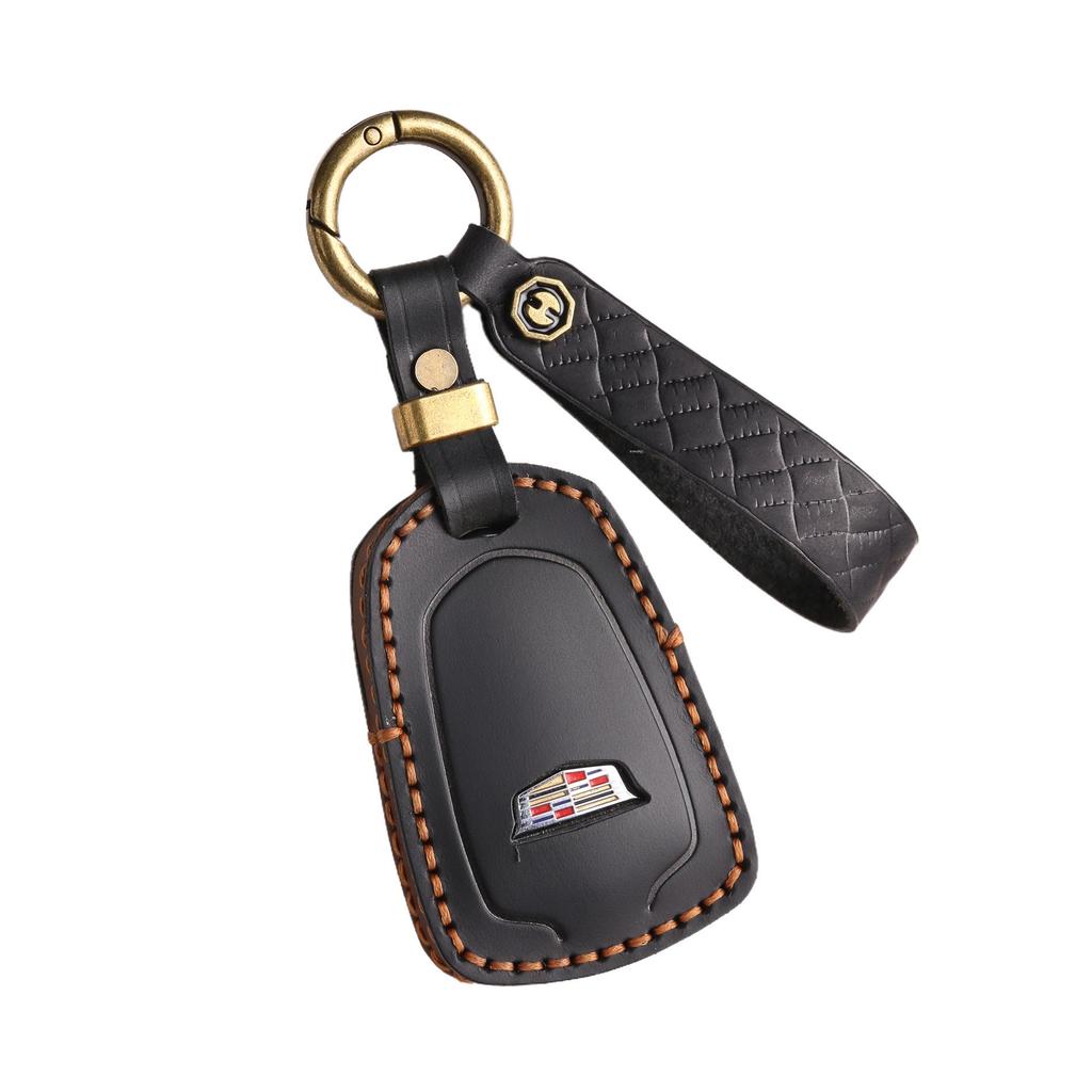 Чехол для ключа автомобиля из натуральной кожи Cadillac для CT4, CT5, CT6, XT4, XT5, XT6, ATXL