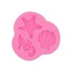 Marine Series Liquid Silicone Mold Fondant Silicone Mold Baking Cake Decoration Drop Plastic Mold