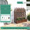 Nuoshuer Outdoor Solid Wood Planter Box with Partition
