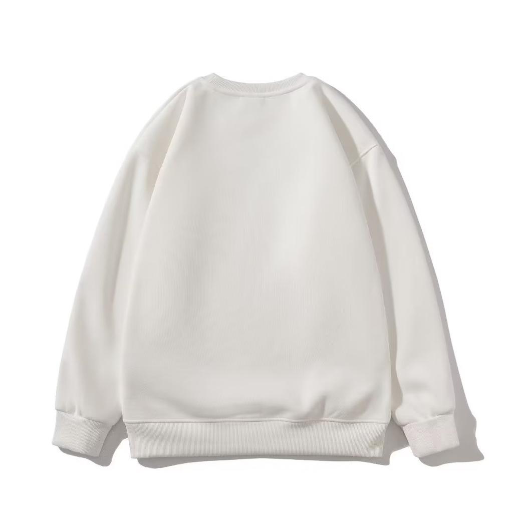 Зимний теплый свитшот оверсайз, женские базовые топы для бойфренда, белые свободные винтажные пуловеры, женские зимние толстовки на флисовой подкладке