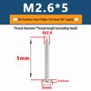 Yigu 304 Stainless Steel Phillips Thin Flat Head Self-Tapping Screw M2-M8, Countersunk Pointed Tail