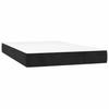 Box Spring Bed with Mattress Black 120 x 200 cm Velvet