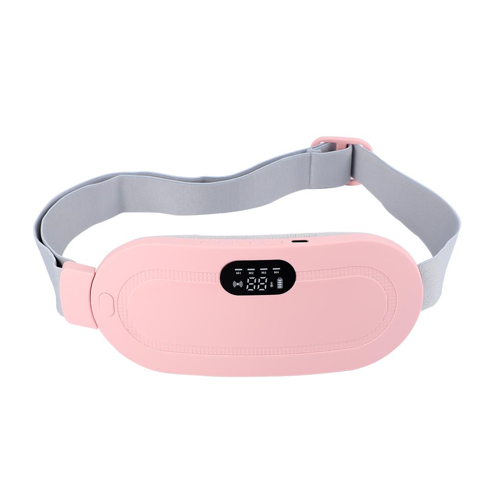 Electric Menstrual Cramp Massager Vibrating Heating Pad with Menstrual Abdominal Warmer Belt