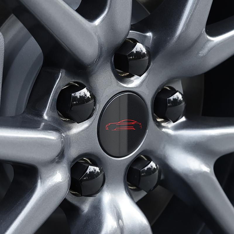 Автомобильный Стайлинг Металлический Колпачок Центра Колеса Автомобиля Для Tesla Model 3 SX Комплект Центральная Крышка Крышка Гайки Ступицы С 4 Центральными Колпачками 20 Крышка Гайки