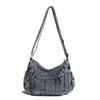Retro Denim Messenger Bag Casual Shoulder Bag