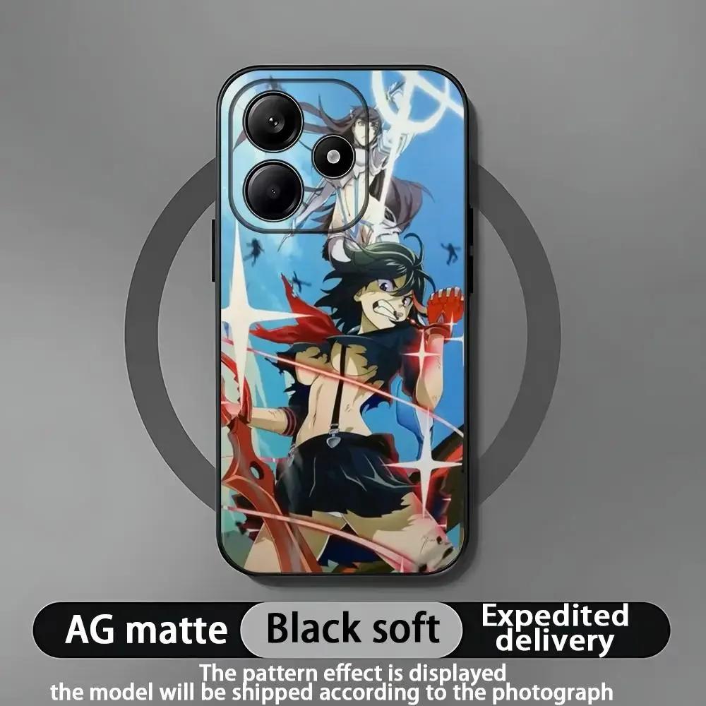 GTTO Чехол для телефона Аниме Kill La Kill для Xiaomi Redmi Note 14 13 12 11 Pro Plus S 5G 14C A3 Мягкая черная крышка для телефона