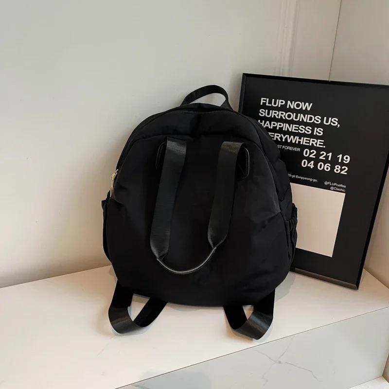 Повседневные лаконичные сумки через плечо из нейлона с застежкой-молнией большой емкости, высококачественные швейные нитки, универсальные трендовые женские сумки