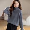 Srcr Women's 100% Wool High-Neck Thick Knit Sweater