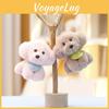 Plush Puppy Cute Toy Animal Stuffed Doll Girls Bag Charm Keychain Accessory
