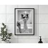 Brushing Teeth Animal Art Poster Lion Monkey Horse Rabbit Dog Cat Eagle Funny Bathroom Wall Stickers Bathroom Animals Home Decor