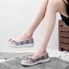 Hollowed Out Cloth Shoes Women Soft Bottom Anti Slip Flat Bottomed Mother Shoes Ventilation Work Shoes Retro Ethnic Style Simple Casual