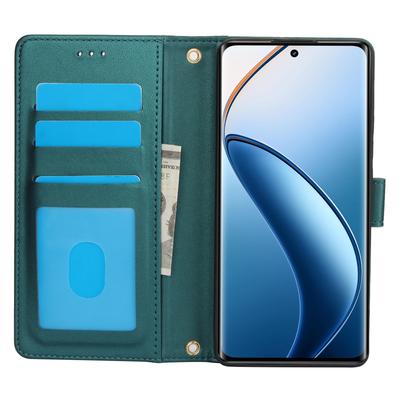 SY-003 Чехол-бумажник из ПУ-кожи с подставкой и ремешком на руку для Realme C65 5G/12 5G/12x 5G