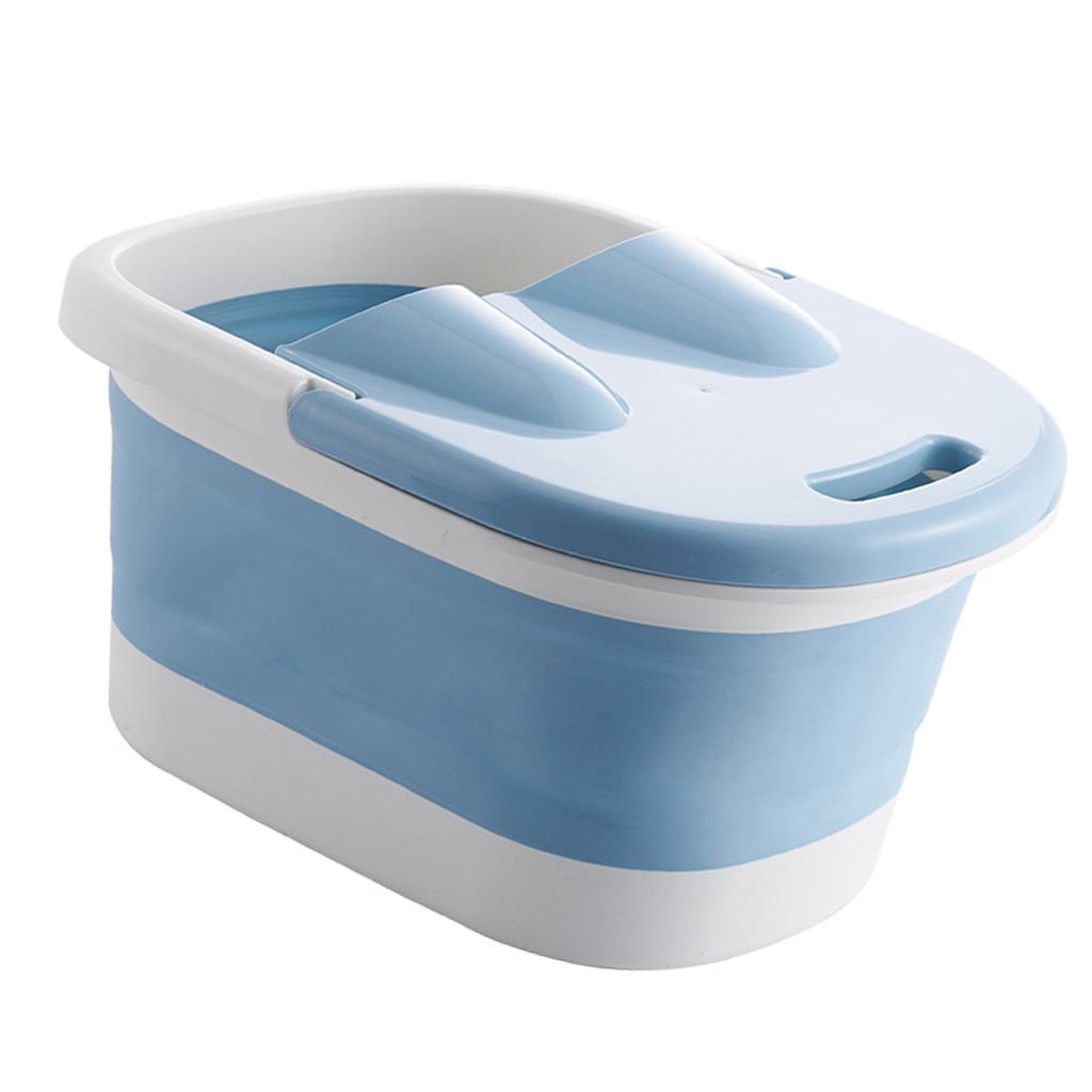 Collapsible Foot Bath Tub with Massaging Rollers Portable Foldable Foot Spa Soak Bath Tub with