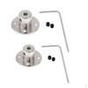 2 Set Of 6mm/8mm Rigid Flange Coupling Guide Shaft Axis Coupler Motor Connector