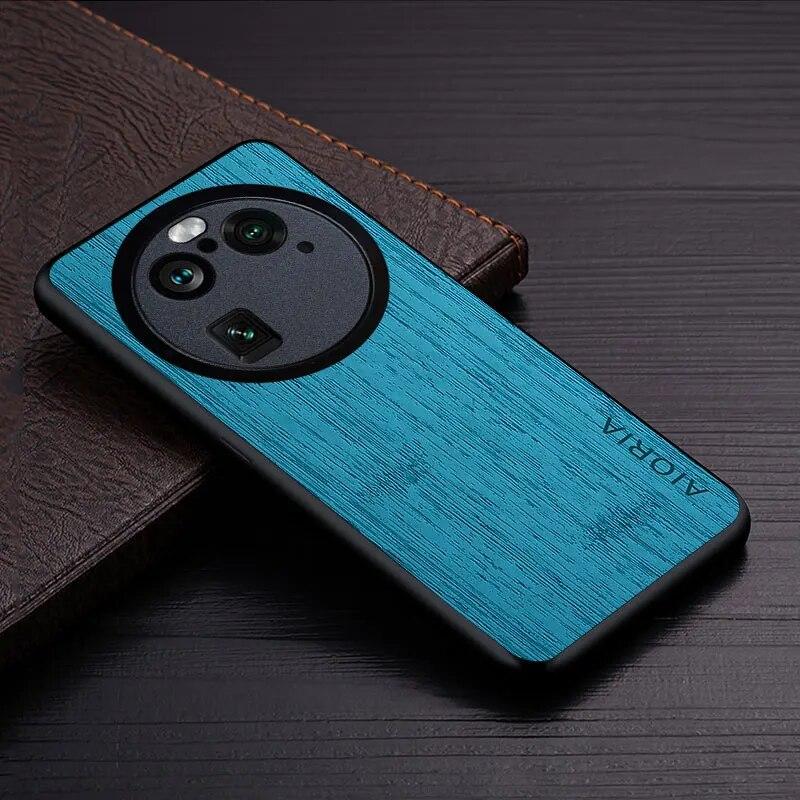 Чехол для Oppo Find X6 Pro X6 5G, кожаный чехол с узором из бамбукового дерева, роскошный чехол для oppo find x6 pro, чехол-капа