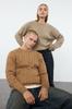 Women's Elegance Style Sweater Mink More Sustainable Couple Soft Textured Basic Knitwear Sweater