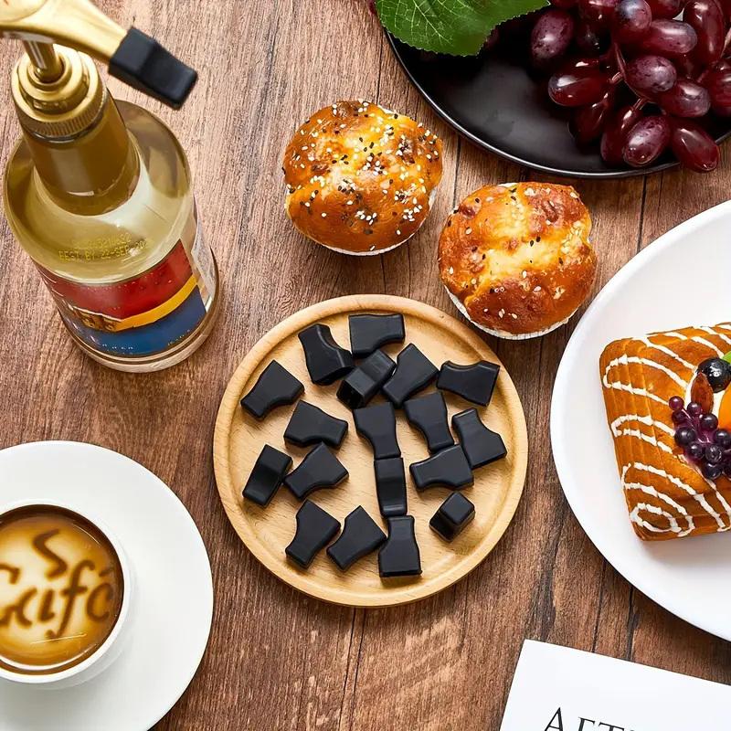 10/20 шт., наконечник для насоса для кофейного сиропа, крышка для заливки, резиновый колпачок, подходит для дозатора для сиропа, бутылки для масла и ликера