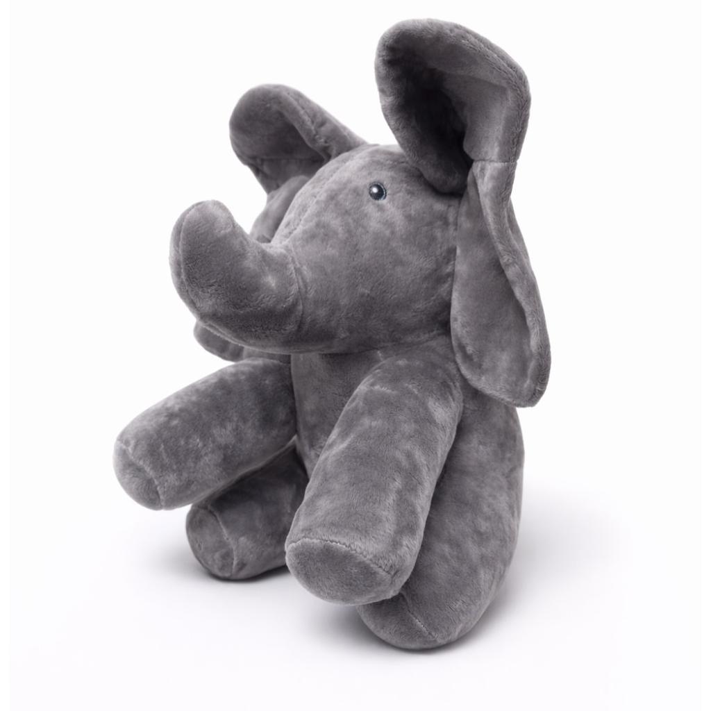Elefant de Plus Soft Plush Toy, Grey Elephant Stuffed Animal, 30cm Cuddly Gift for Babies & Kids