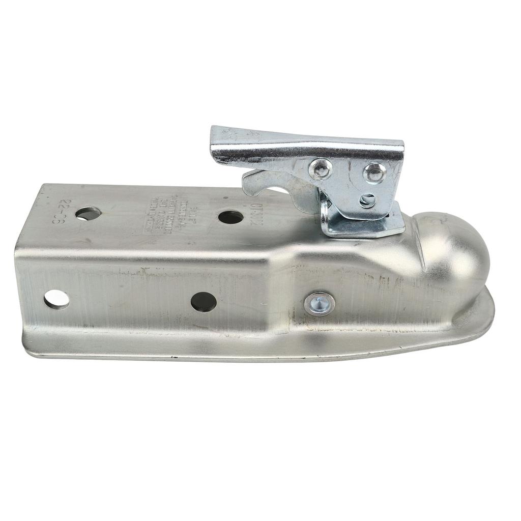 Trailer Tongue Coupler 2in Ball Head 63mm Channel Width 3500lbs Load Capacity Rust Proof for Caravan RV