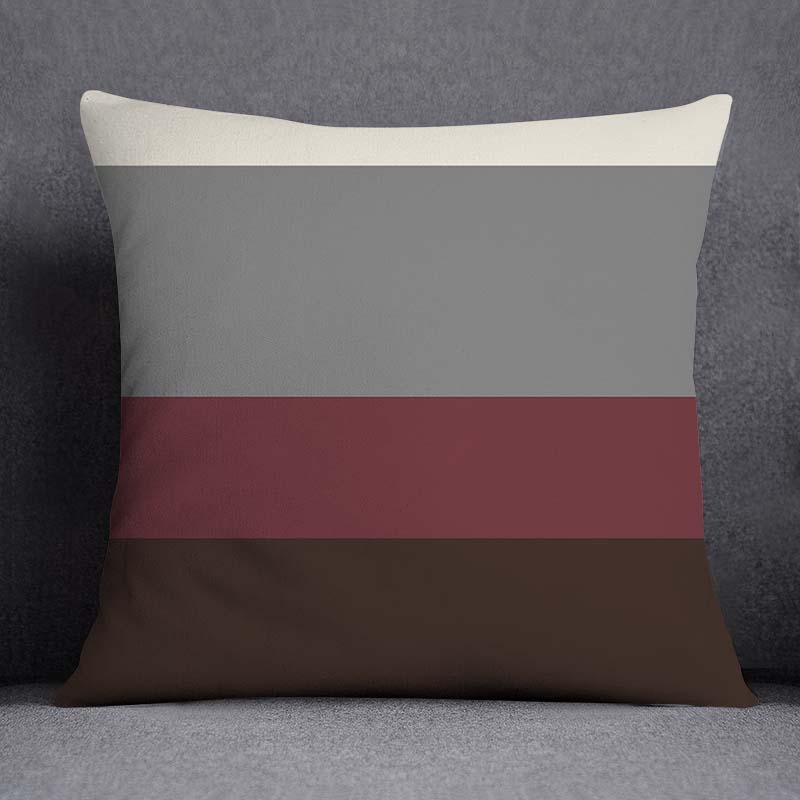 Geometric Color Pillowcase Home Decoration Pillowcase Square Pillowcase Home Office Decoration Cushion Cover