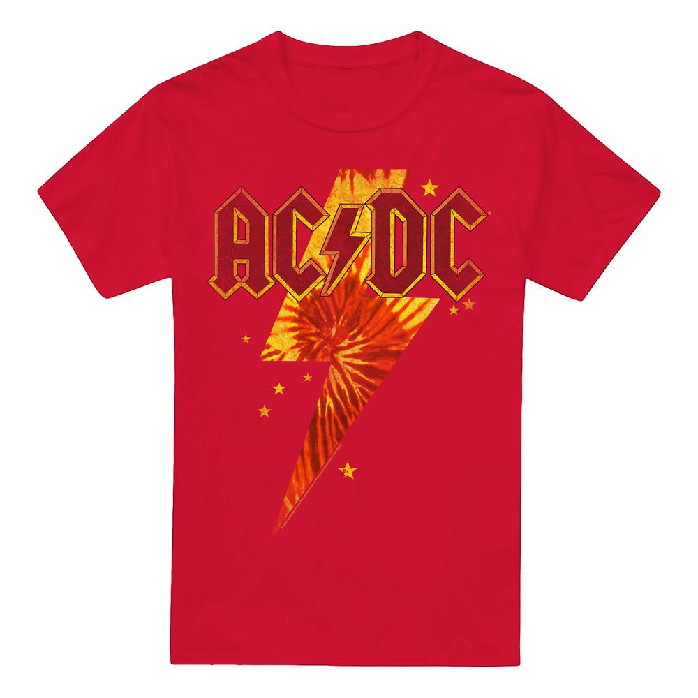 AC/DC Mens Tie Dye Bolt T-Shirt