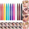12 цветов, разноцветная черная жидкая подводка для глаз, водостойкий карандаш, стойкая жидкая подводка для глаз, макияж, женская косметика для глаз