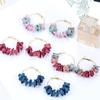 Korean Petal Floral Summer Earrings for Women