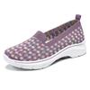 Breathable Summer Sneakers 2024 Women Shoes Wedge Kintting Woven Mom Relax Walking Flats Tenis Chaussure Femme