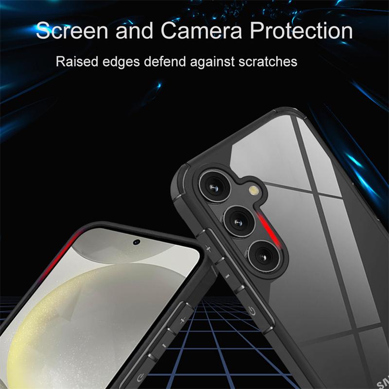 Hybrid Rugged Armor Shockproof Phone Case for Samsung A55 A54 A53 A13 A32 A34 A52 S22 S23 S24 S25 Ultra Plus S21FE Hard PC Cover