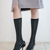 Meminn Ribbon See-through Knee Socks 2colors