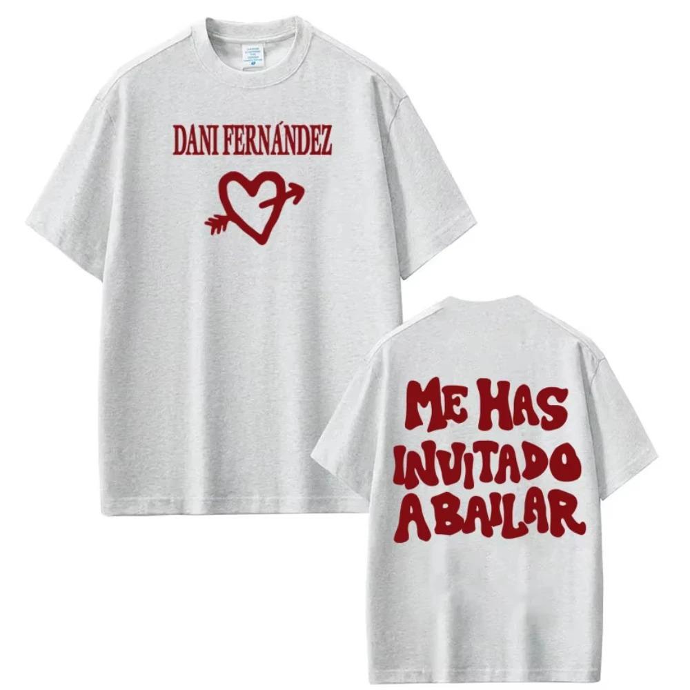 Unisex's Women High-quality T-shirts Rapper Dani Fernandez Fashion Graphics Tees Summer Cotton Casual Oversized T-shirts Fan Gifts