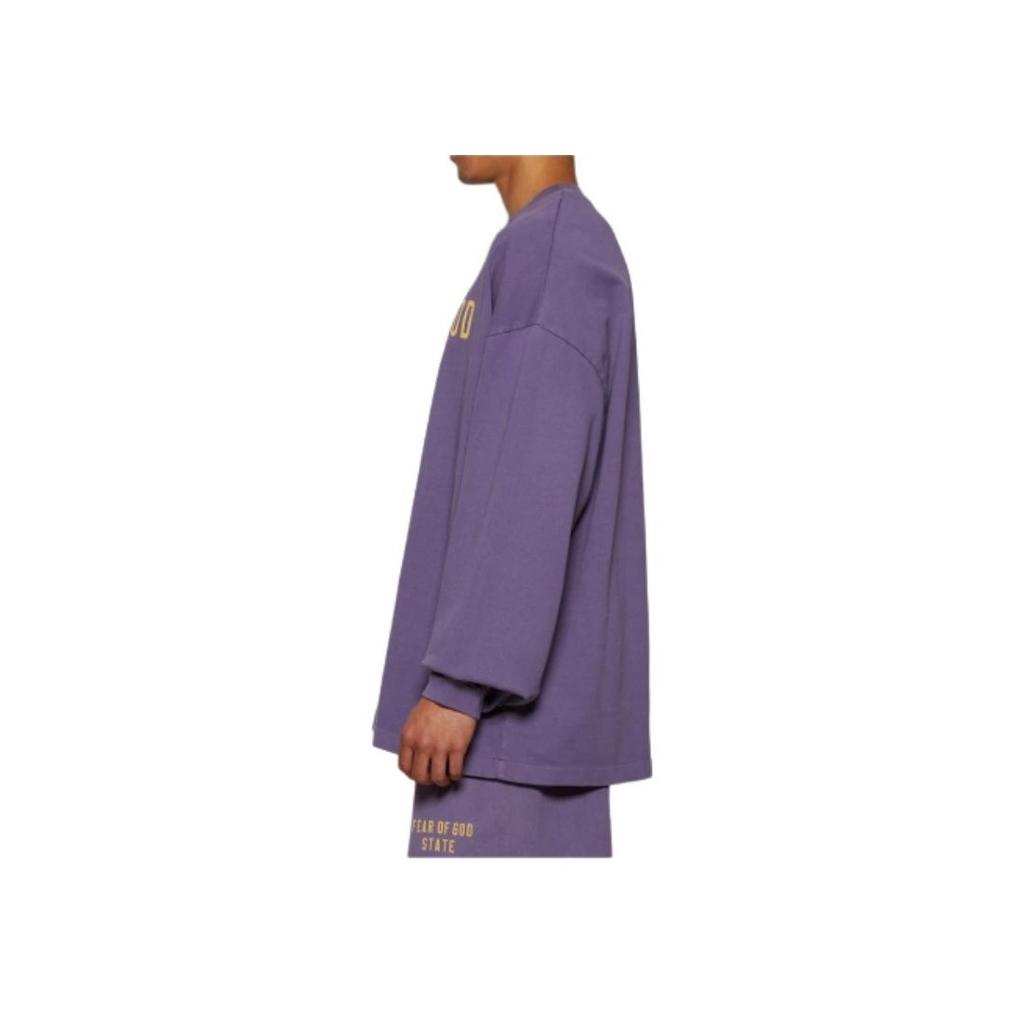 Fear of God Essentials Heavy Long-Sleeve Tee Lavender Мужские топы Фиолетовый 125BT242017F
