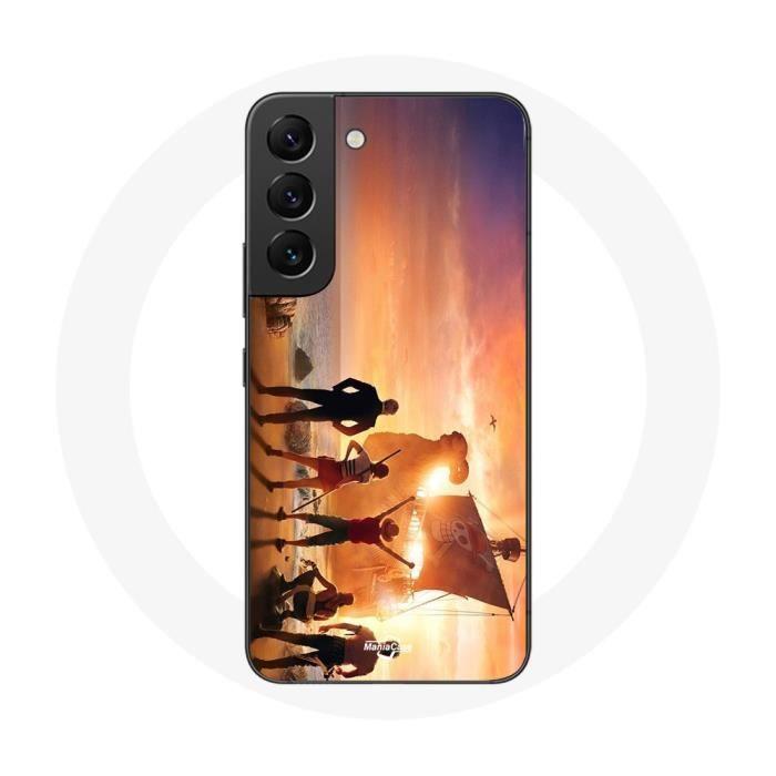 Coque - Maniacase - Samsung Galaxy S21 FE - Rigide - Noir - One Piece Affiche Equipages Saison 1