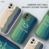Slim Skin Feeling Cartoon Multicolor Splice Soft Silicone PU Leather Cover Phone Case for iPhone Samsung Huawei Honor Xiaomi Redmi OPPO Realme Vivo