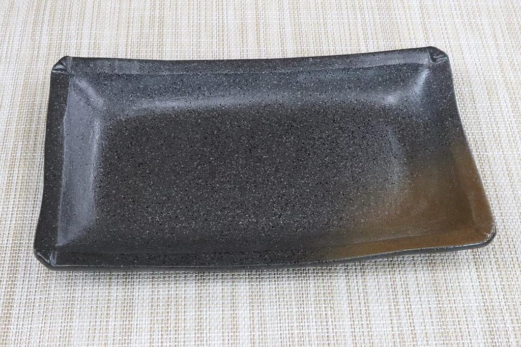 Изделия Мино в японском стиле, серия «Кафе», керамическая тарелка оригами, черная