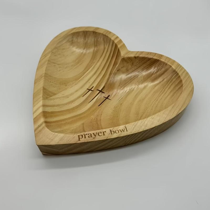 1 шт. без молитвенных карточек для прикроватных столиков, каминных полок, комодов, тумбочек, молитвенная чаша в форме сердца на День благодарения