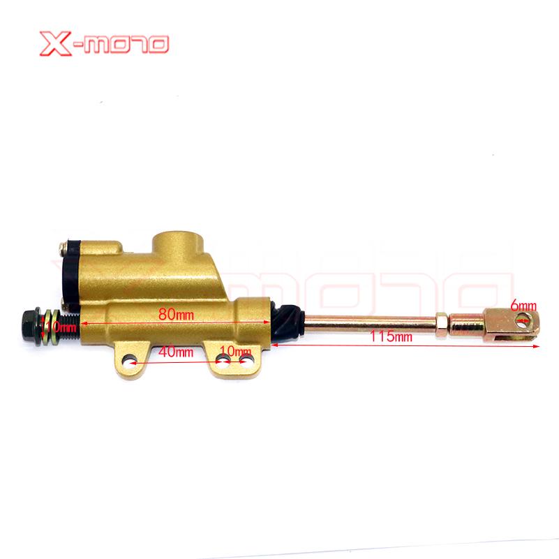 New Motorcycle Rear Hydraulic Brake Master Cylinder Pump For 50cc 70cc 110cc 125cc 150cc 250cc Thumpstar ATV Pit Pro Dirt Bike