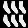 Women Mid Tube Socks Solid Casual Fashion Polyester Crew Socks Soft Elastic Breathable Sweat Absorbing Sports Socks Girls 4 Seasons Universal