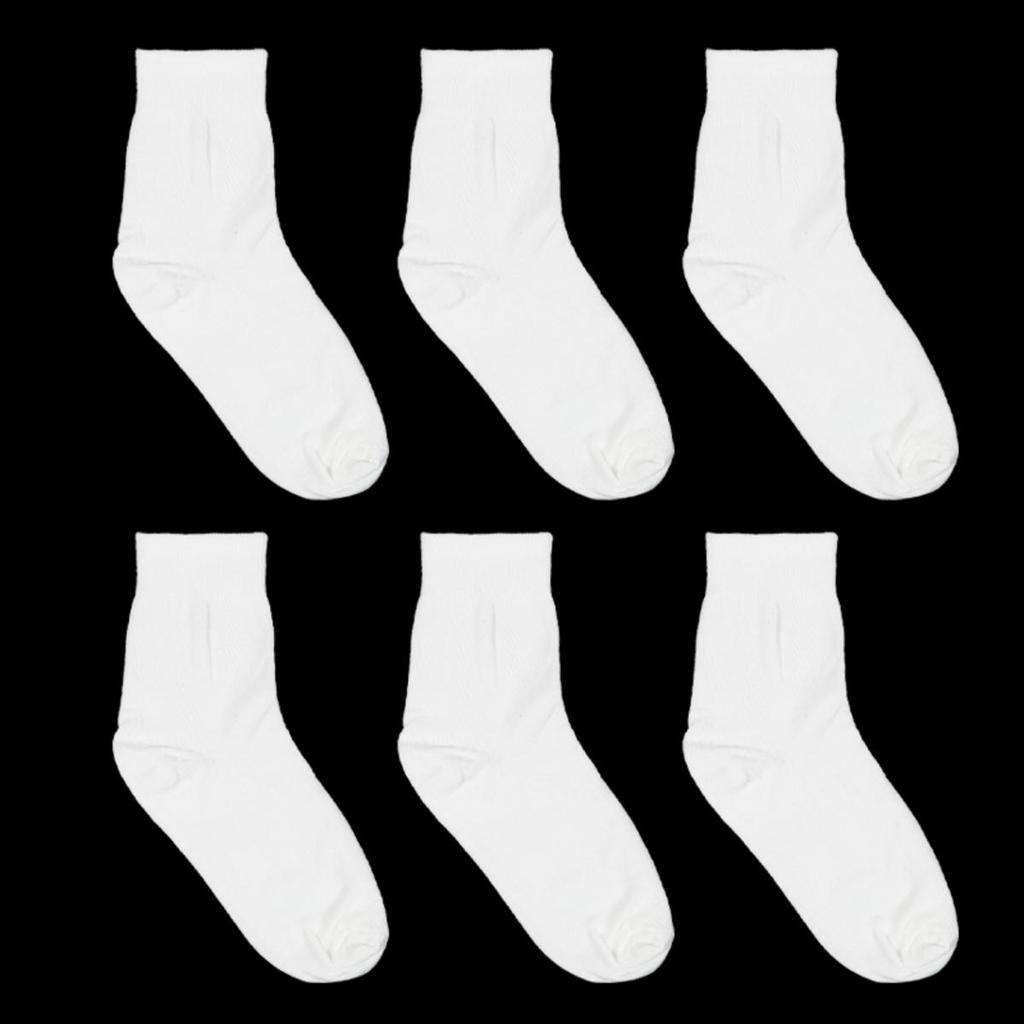 Women Mid Tube Socks Solid Casual Fashion Polyester Crew Socks Soft Elastic Breathable Sweat Absorbing Sports Socks Girls 4 Seasons Universal