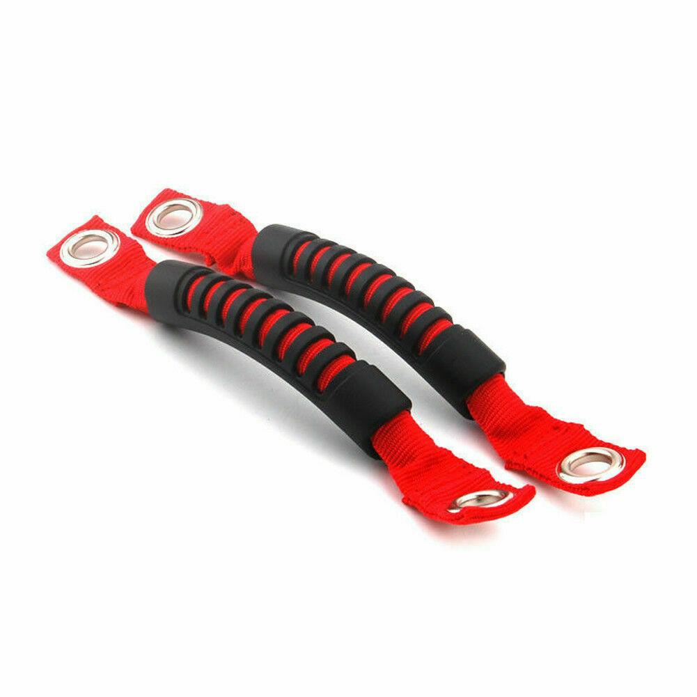 Специально разработанная резиновая ручка для захвата для Jeep для Wrangler JK/TJ/YJ/CJ Красная/Черная Подходит для стороны водителя/пассажира