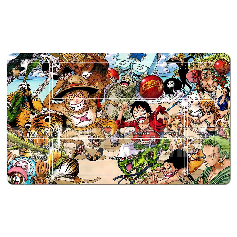 Игровой коврик One Piece Луффи Ло Зоро Эйс Коврик для коллекционной карточной игры OPCG CCG Настольный коврик
