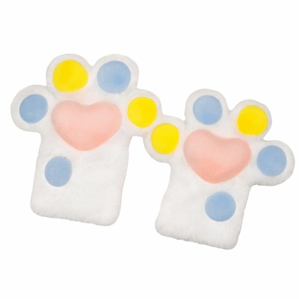Thicken Plush Cat Paw Gloves Cartoon Cat Claw Mittens Kawaii Cosplay Costume Gloves  Club