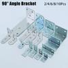 2/4/6/8/10Pcs 90 Degree Angle Bracket Iron Shelf Support Bracket  Cabinet Screens Wall
